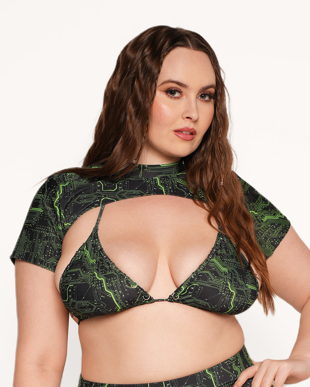 Cyber Matrix Ultra Cropped Top