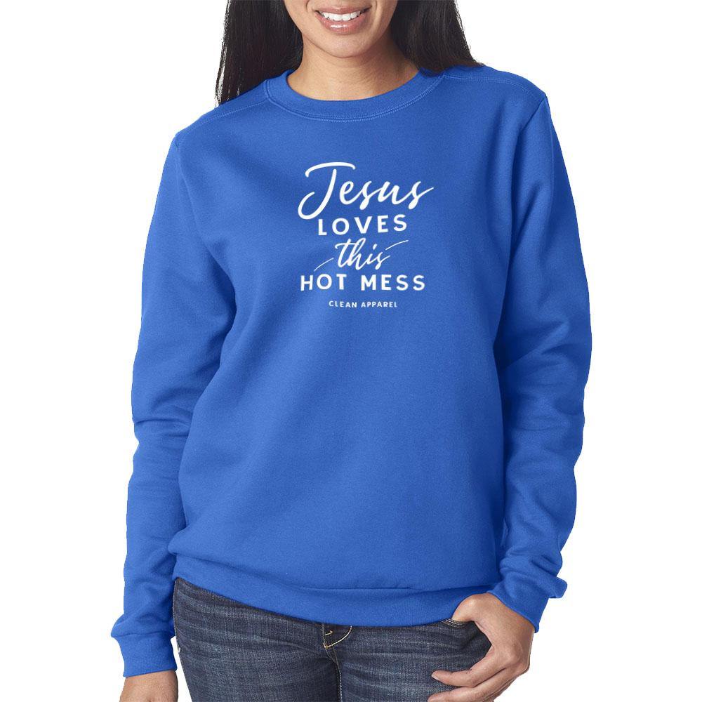 Hot Mess Ladies Crewneck Sweatshirt