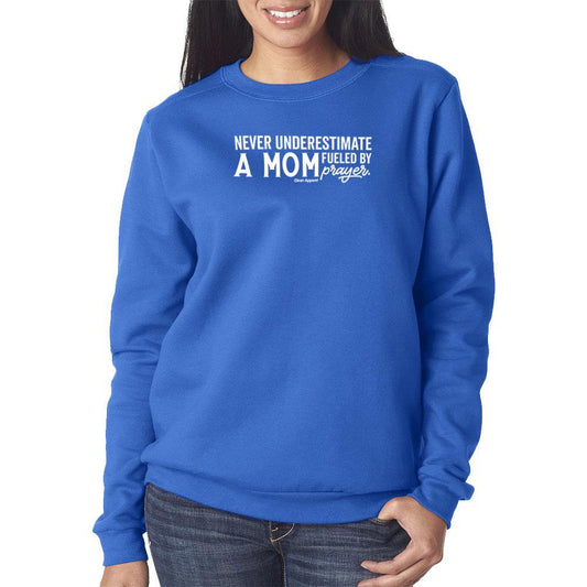 Never Underestimate Ladies Crewneck Sweatshirt