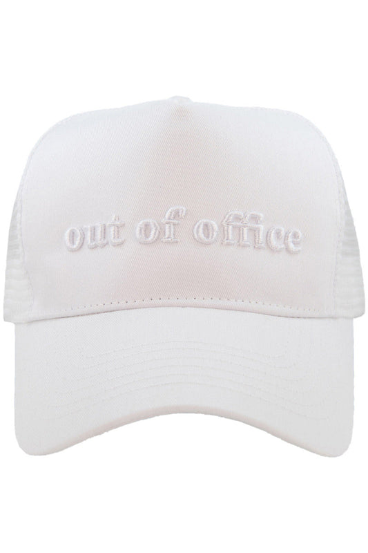 Out of Office 3-D Embroidered Trucker Hat