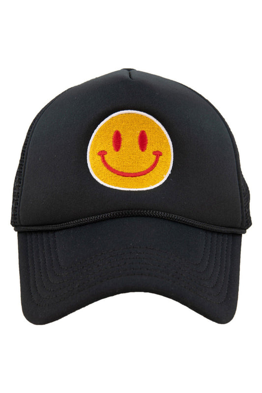 Red/Yellow Happy Face Foam Trucker Hat