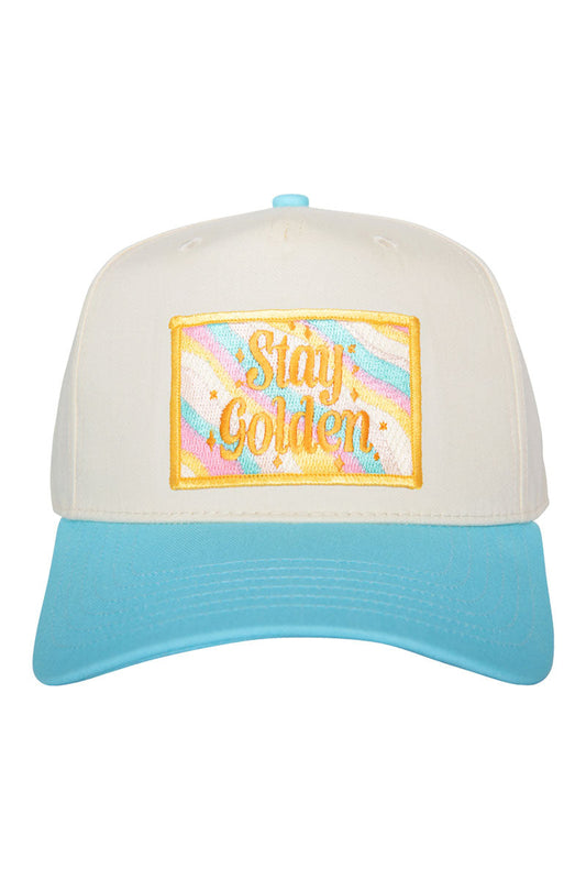 Stay Golden Patch Vintage Trucker Hat