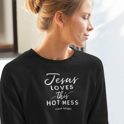 Hot Mess Ladies Crewneck Sweatshirt