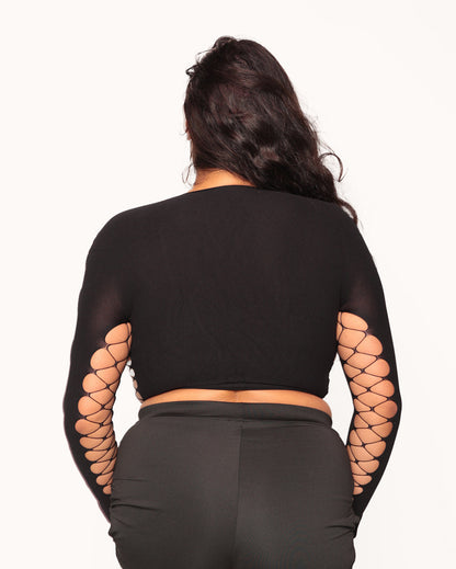 Endless Nights Long Sleeve Crop Top