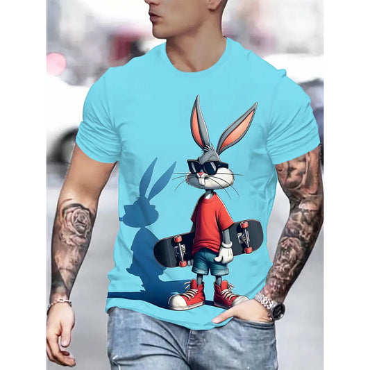 Novelty 3D Print Casual Crew Neck T-Shirt