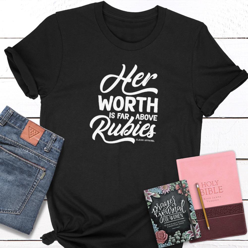 Worth Above Rubies Ladies Unisex Tees
