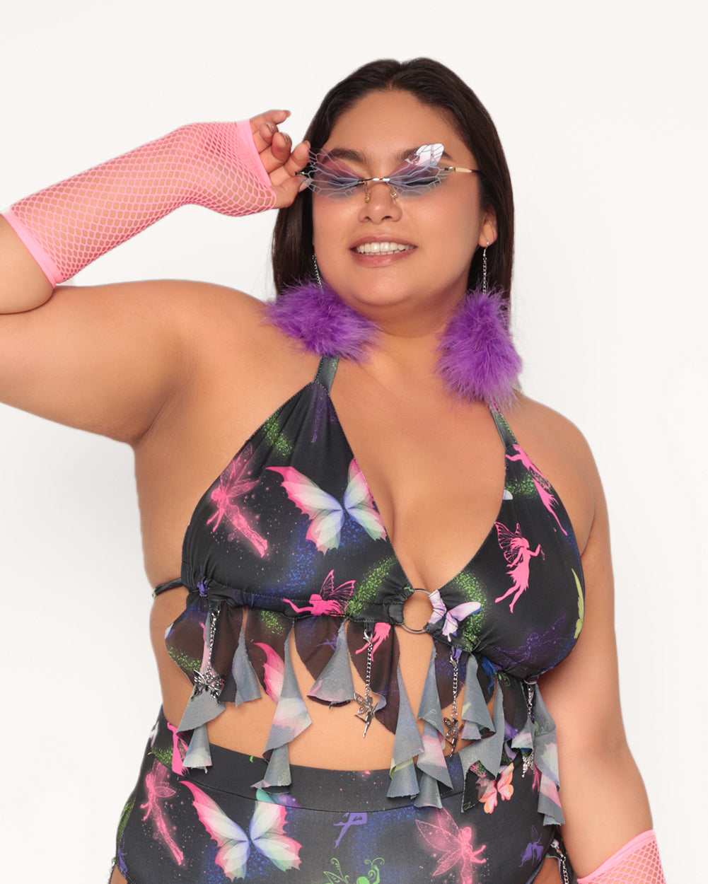 Butterfly Soirée O-Ring Top