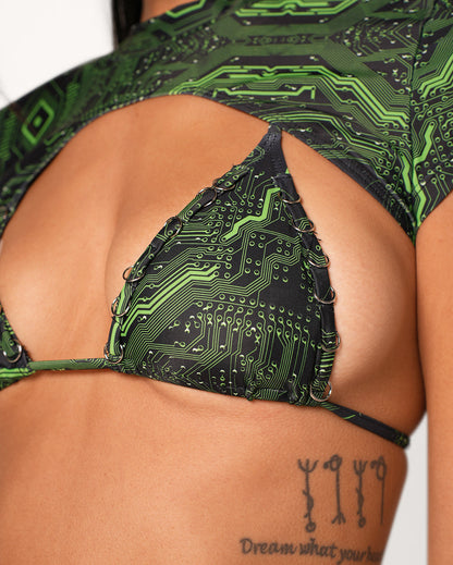 Cyber Matrix Ultra Cropped Top