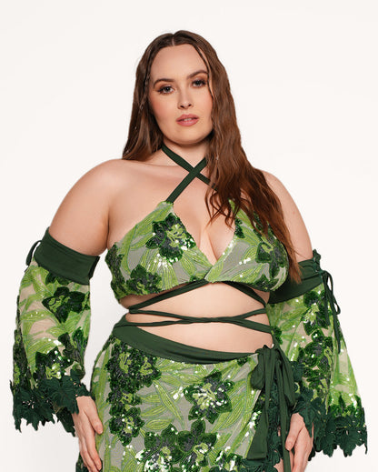 Fairytale Forest Wrap Around Top with Sleeves