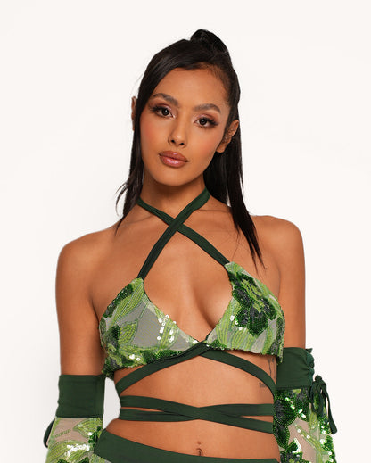 Fairytale Forest Wrap Around Top with Sleeves