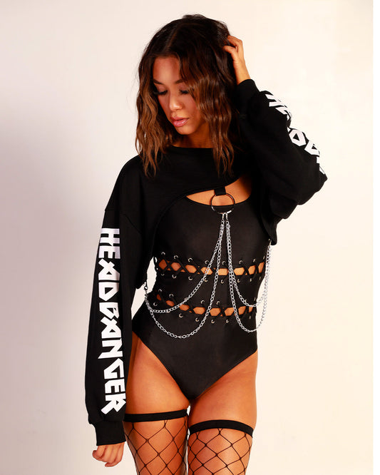 Unisex Go Crazy Headbanger Ultra Crop Top 2.0