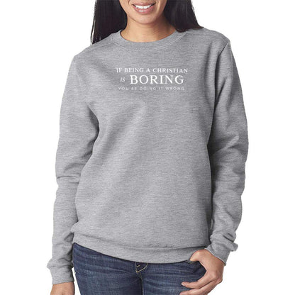 Doing it wrong Ladies Crewneck Sweatshirt