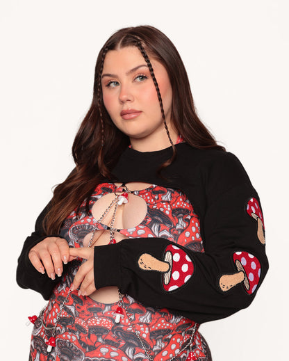 Magic Mushroom Patch Ultra Crop Top