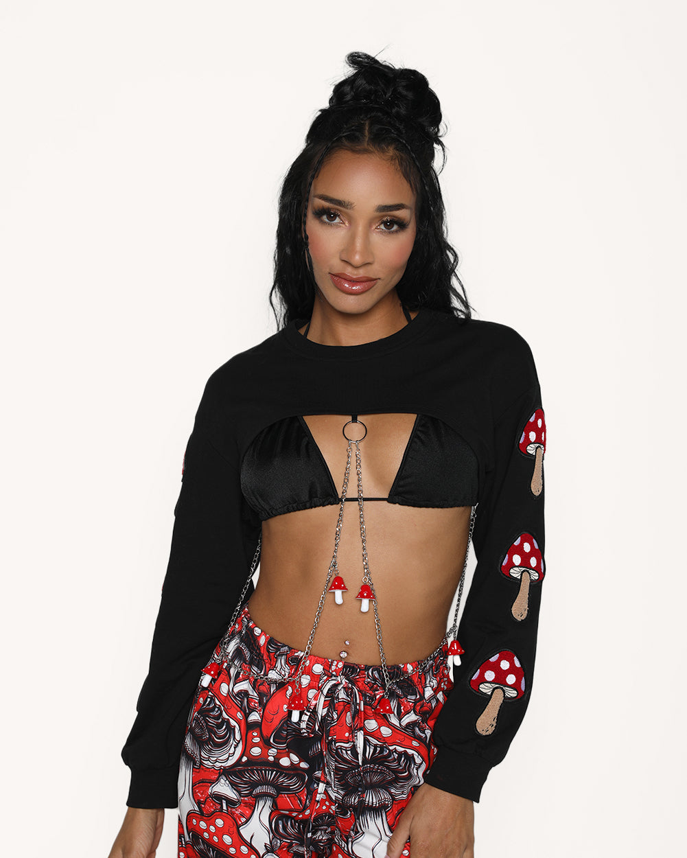 Magic Mushroom Patch Ultra Crop Top