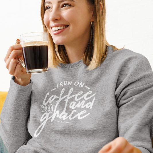 I Run Ladies Crewneck Sweatshirt