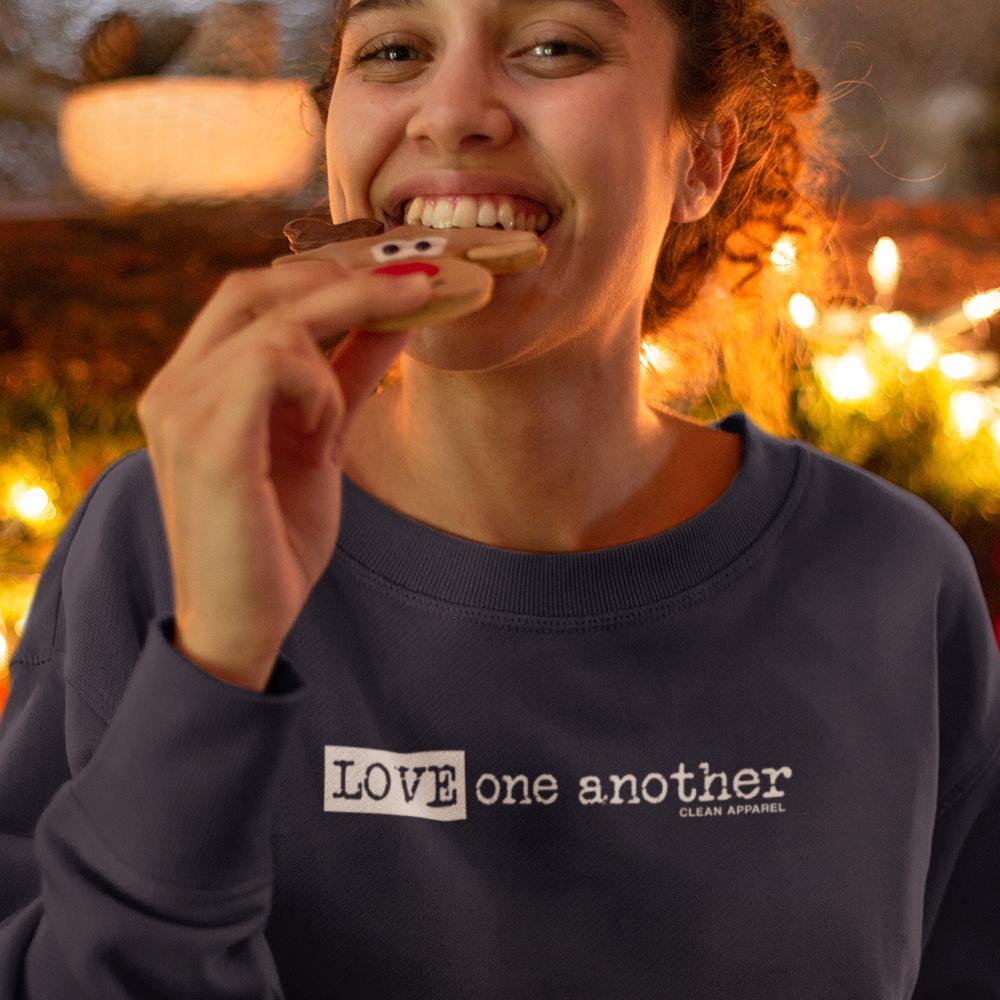 Love One Another Ladies Crewneck Sweatshirt