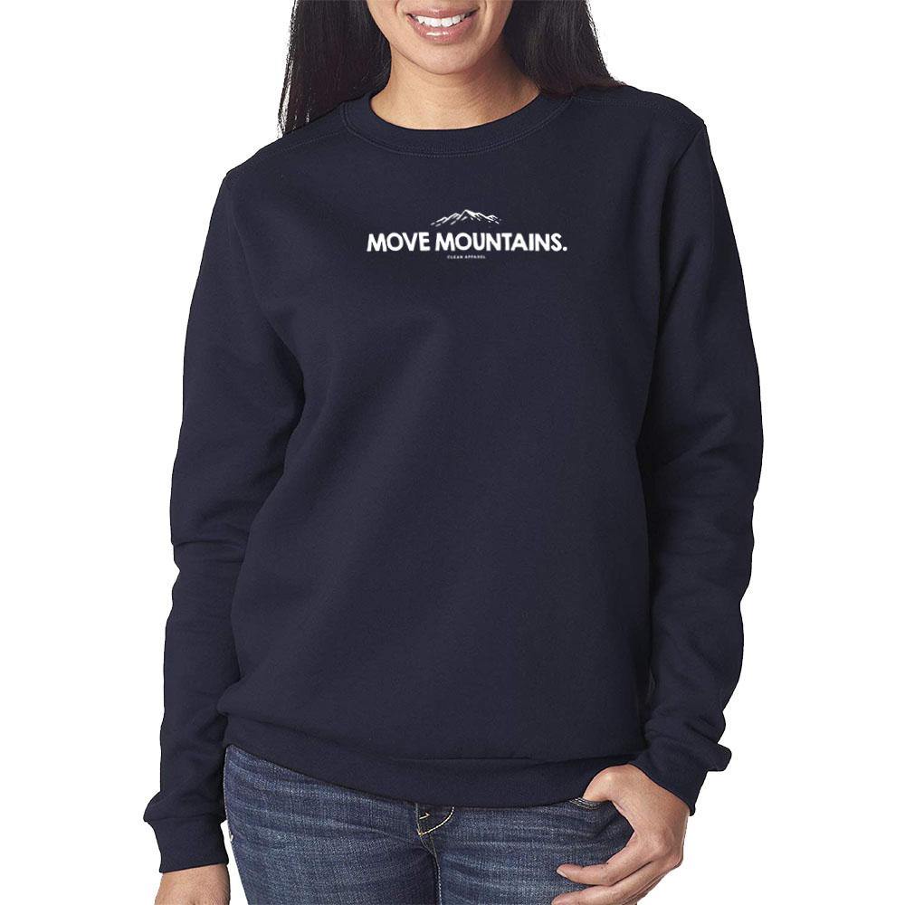 Move Mountains Ladies Crewneck Sweatshirt