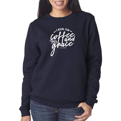 I Run Ladies Crewneck Sweatshirt