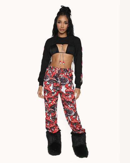 Magic Mushroom Patch Ultra Crop Top
