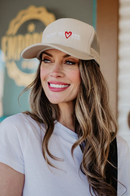 Boy Mom (Red Heart) Cute Foam Hat