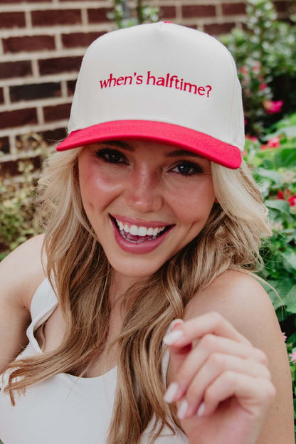 When's Halftime? Two-Toned Vintage Hat