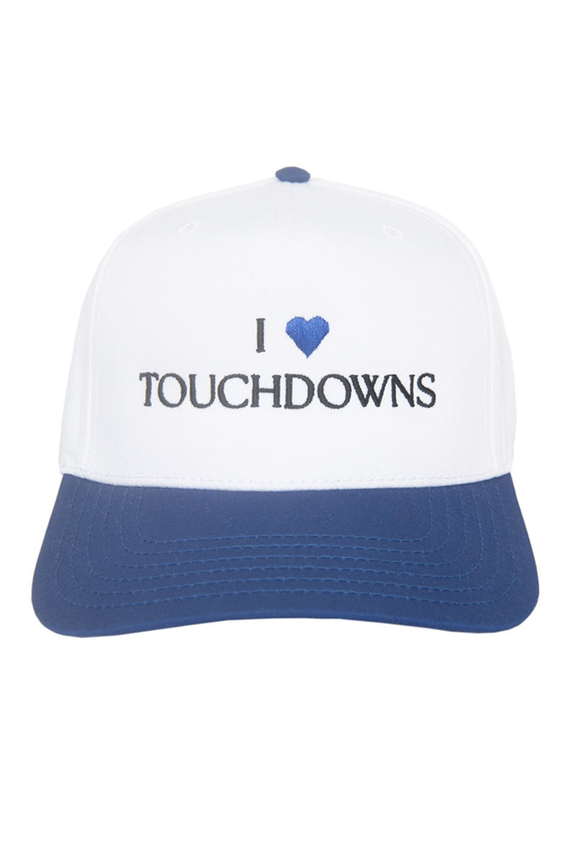 I Heart Touchdowns Two-Tone Snapback Hat