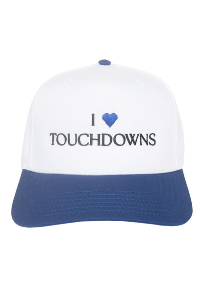 I Heart Touchdowns Two-Tone Snapback Hat