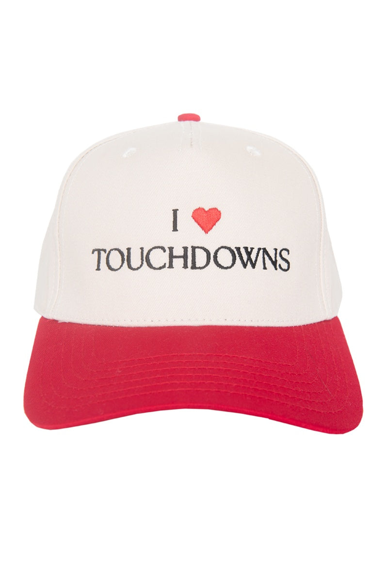 I Heart Touchdowns Two-Tone Snapback Hat