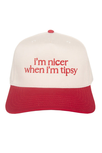 I'm Nicer When I'm Tipsy Retro Trucker Hats