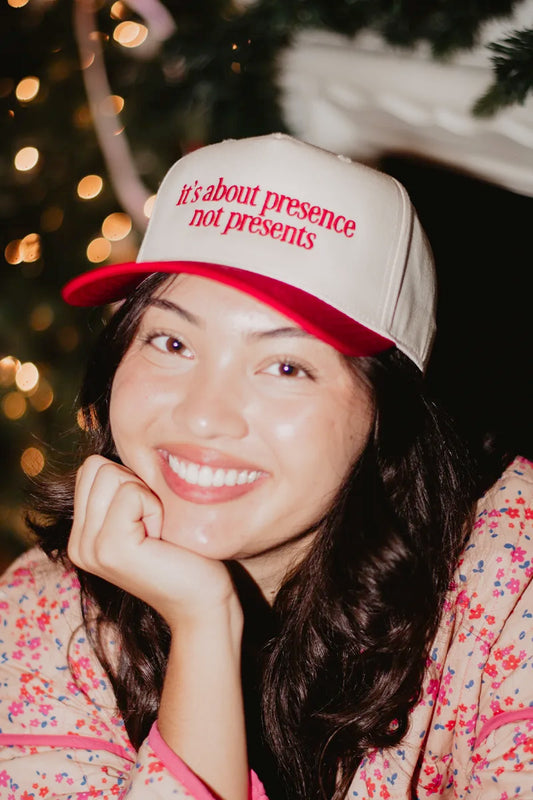 It's About Presence. Not Presents Vintage Hat