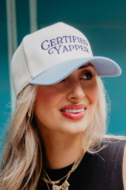 Certified Yapper Two-Toned Vintage Hat