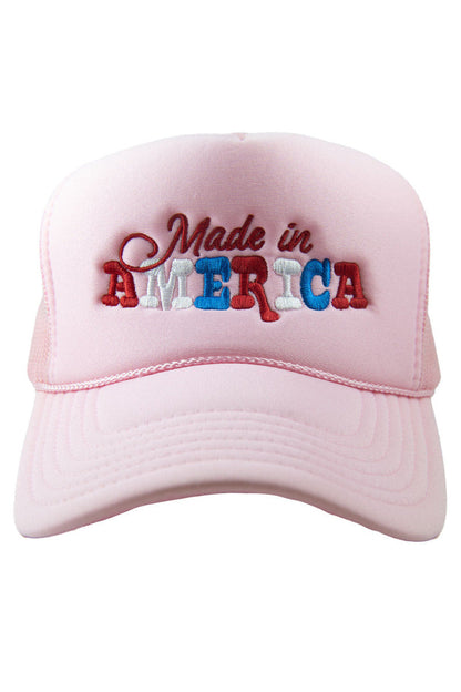 Made in America Foam Embroidered Trucker Hat