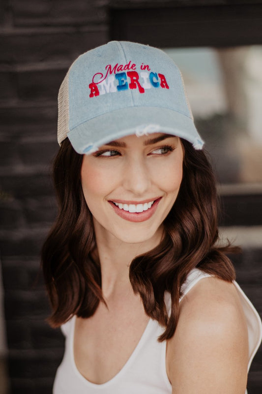 Made in America Denim 4th of July Trucker Hat