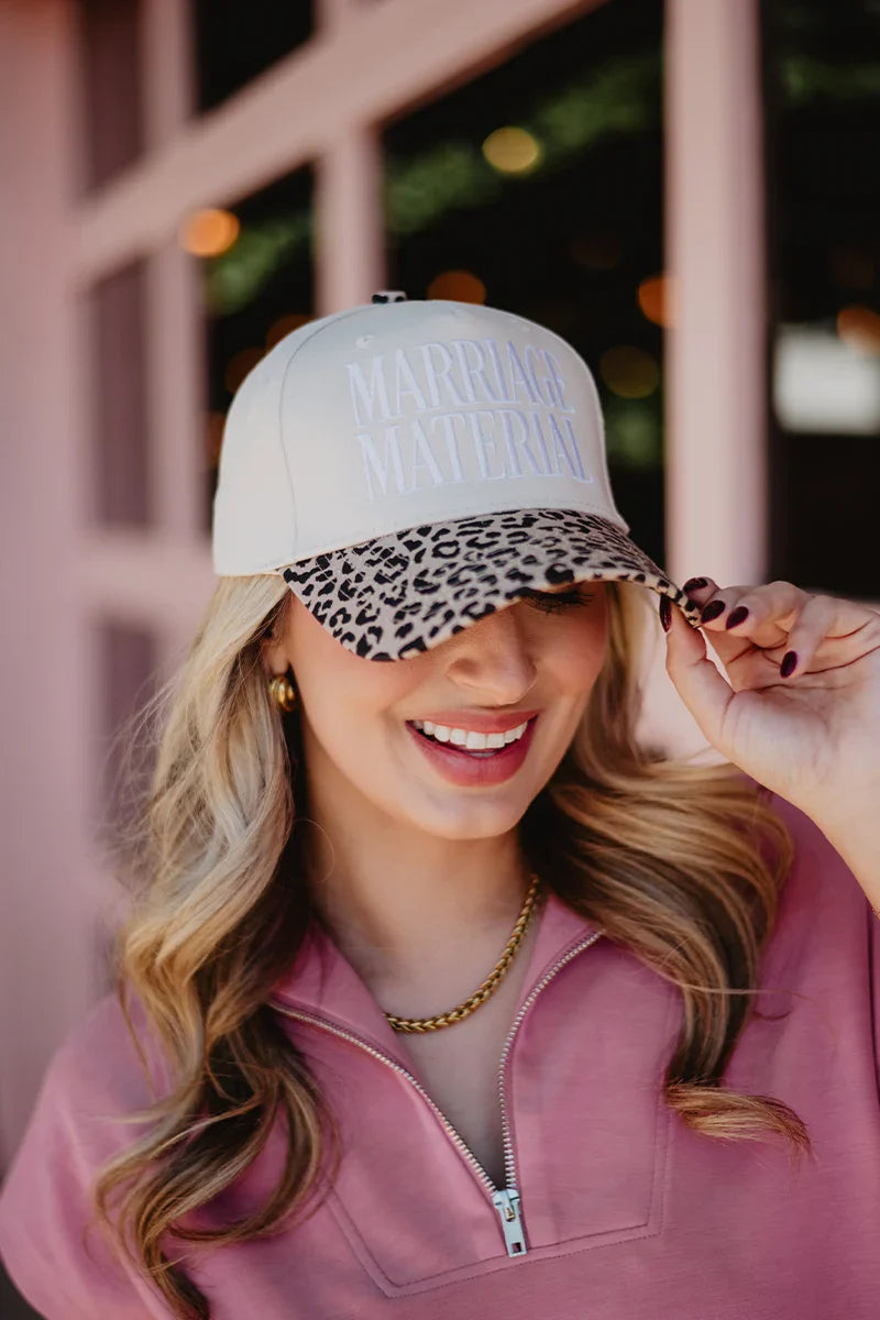 Marriage Material Two-Toned Retro Hat