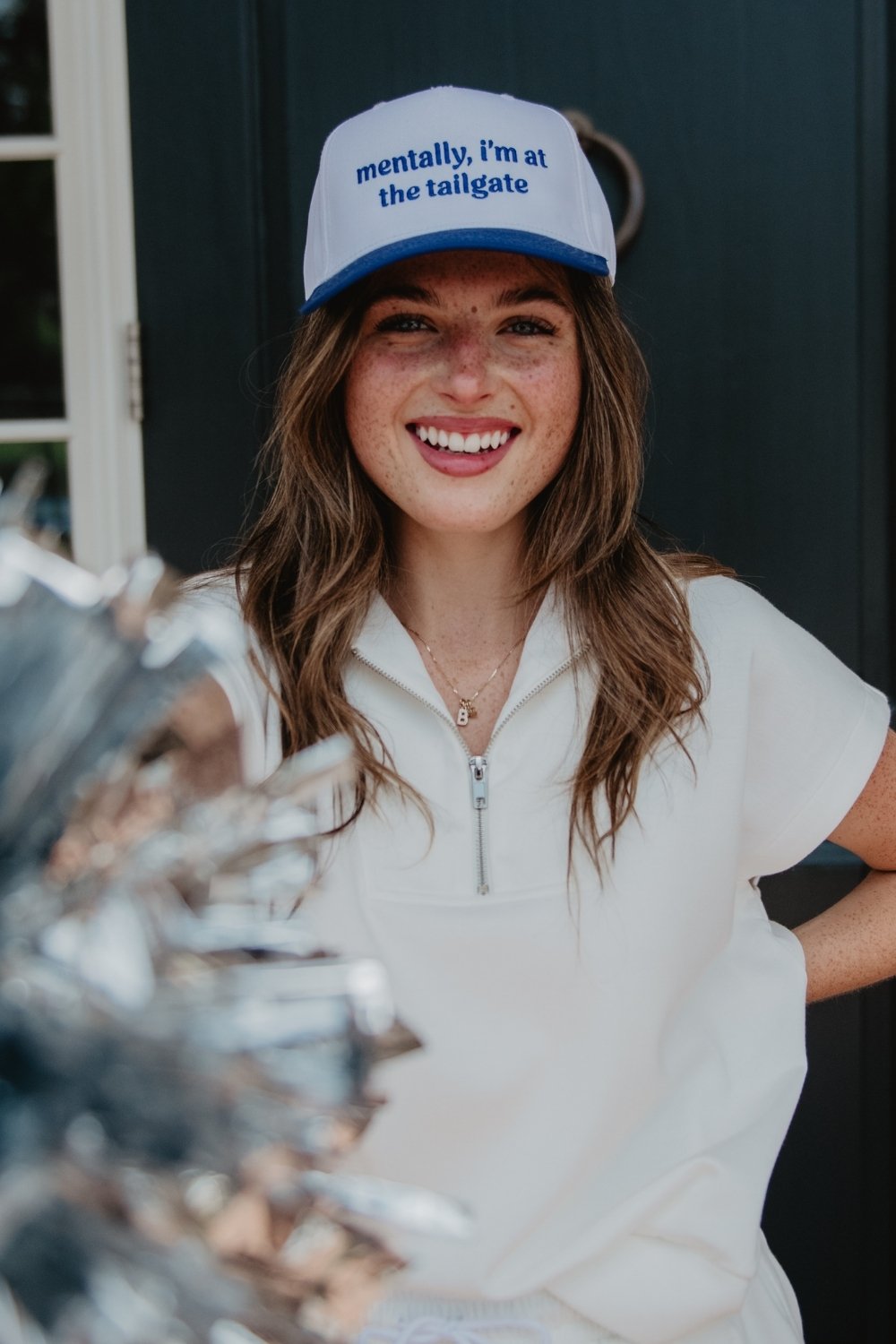 Mentally. I'm At The Tailgate Trucker Hat Vintage