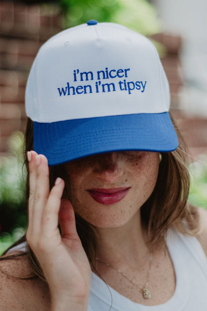 I'm Nicer When I'm Tipsy Retro Trucker Hats