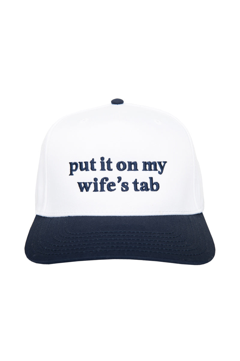 Put It On My Wife's Tab Vintage Trucker Hat