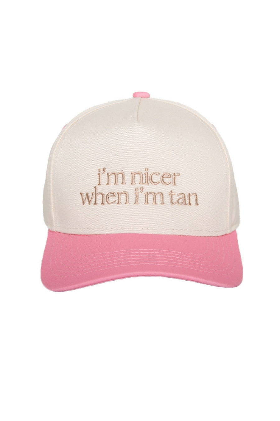 I'm Nicer When I'm Tan Funny Two-Toned Vintage Hats