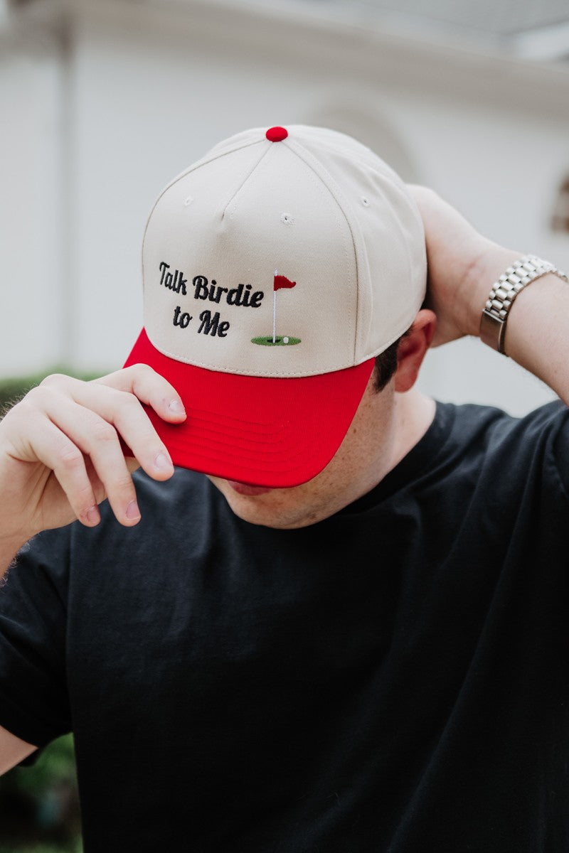 Talk Birdie To Me Men's Golf Vintage Hat