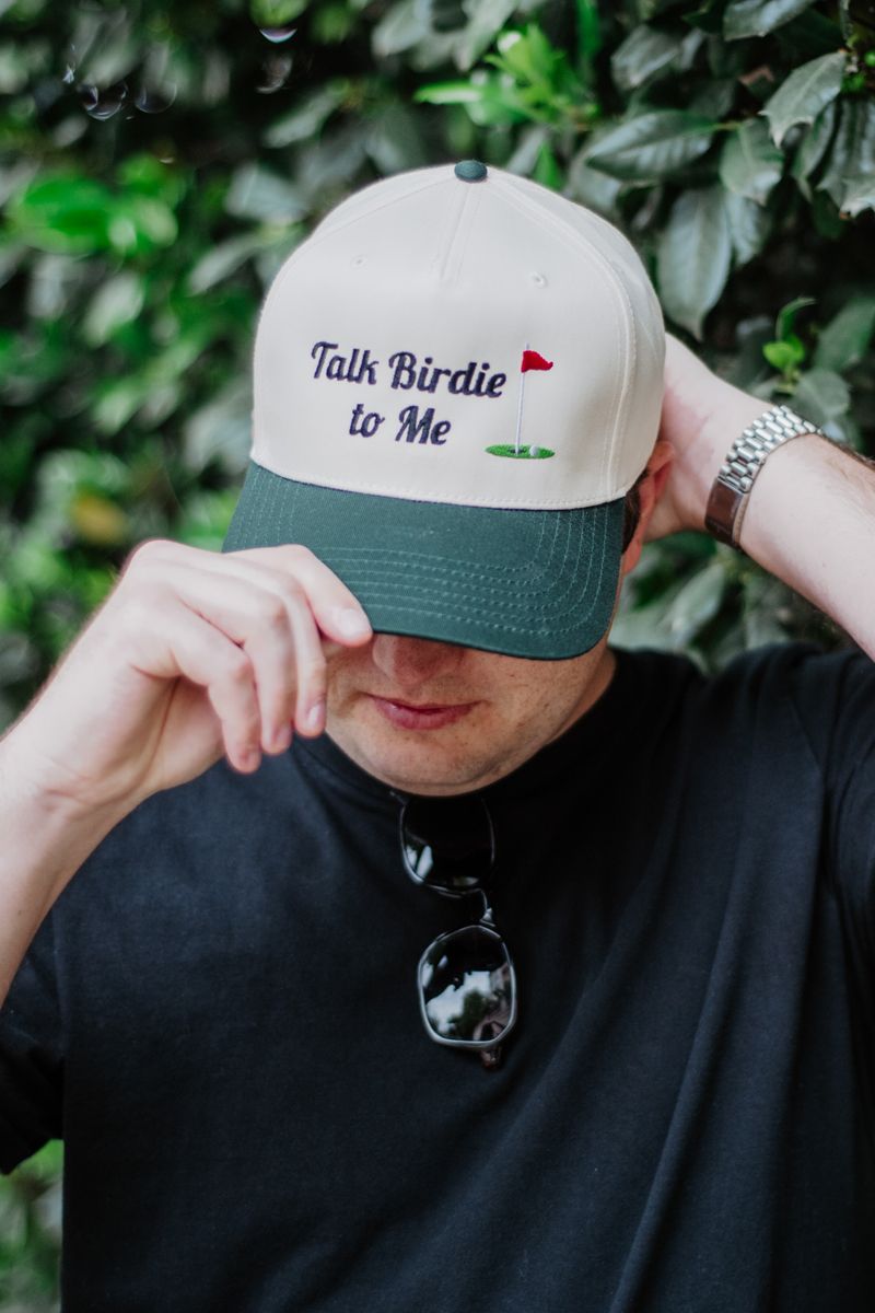 Talk Birdie To Me Men's Golf Vintage Hat