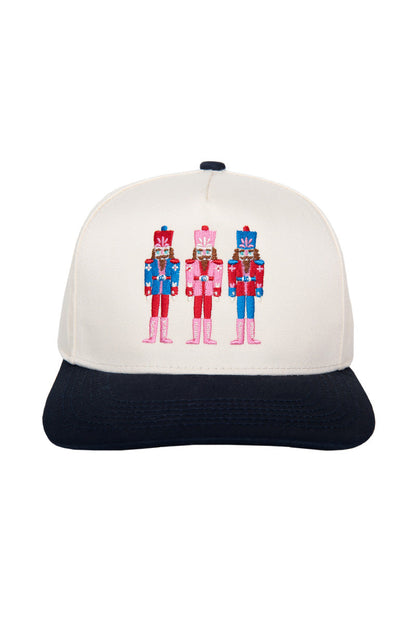 Nutcrackers Embroidered Two-Toned Hat