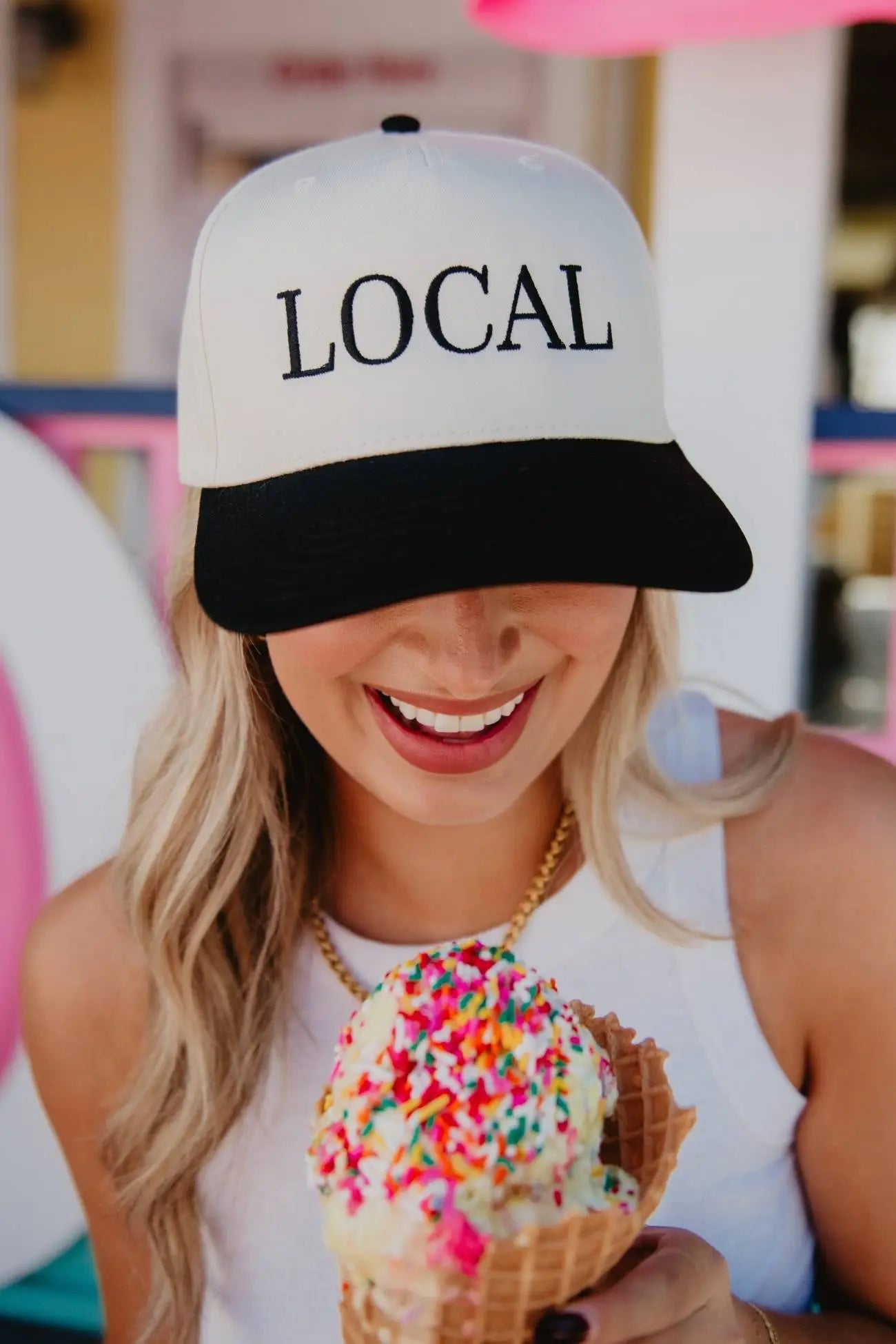 LOCAL Two-Toned Retro Vintage Hat