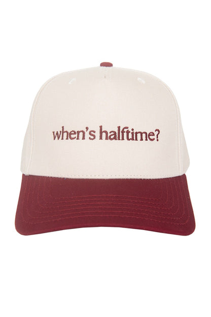 When's Halftime? Two-Toned Vintage Hat