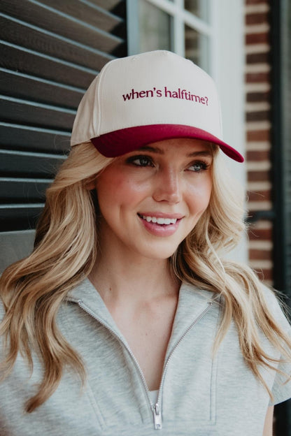 When's Halftime? Two-Toned Vintage Hat