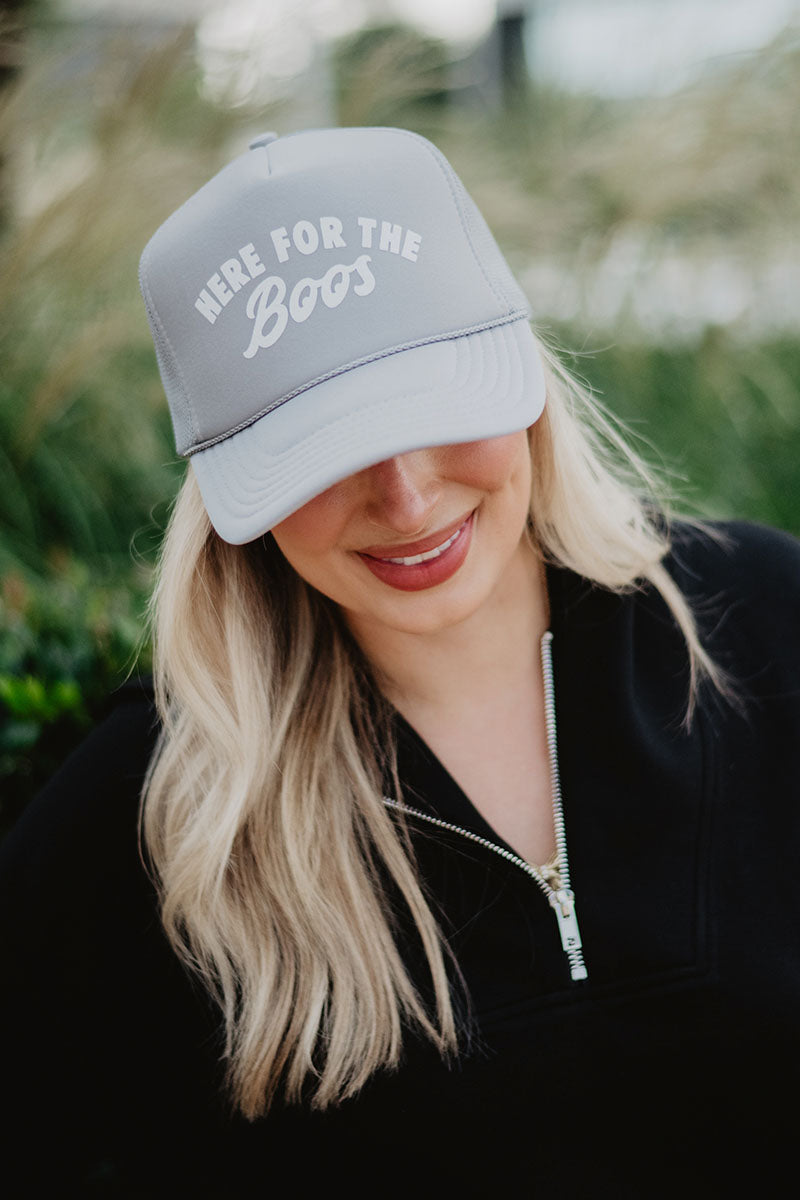 Here for the Boos Women's Foam Trucker Hat